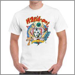 Hard-Ons - LITE AS A FEATHER T-SHIRT DESIGN